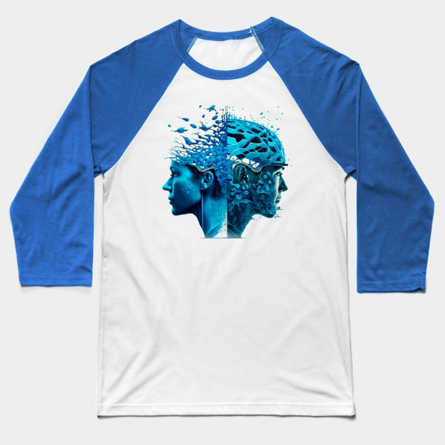 Watercolor Triathletes Baseball T-Shirt by Oli&Ani